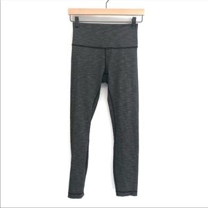 Lululemon Grey Space Dye Wunder Under Pants - Size 10